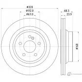 Тормозной диск PAGID 98200 2337 Mercedes E-Class (S212) 4 Универсал 2.1 E 220 BlueTEC 177 л.с. 2015 – 2024 98200 2337 0 1 55337