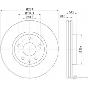 Тормозной диск PAGID Mazda CX-5 (KE) 1 Кроссовер 2.5 AWD 185 л.с. 2015 – наст. время 98200 2574 0 1 55574 98200 2574
