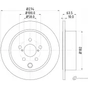 Тормозной диск PAGID 98200 2620 0 1 55620 Subaru Impreza (GK, GT) 5 2016 – 2020 98200 2620