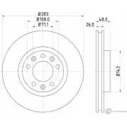 Тормозной диск PAGID Citroen C4 Picasso 2 (H, EMP2) Минивэн 1.6 THP 150 150 л.с. 2014 – 2025 98200 2672 0 1 55672 98200 2672