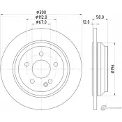 Тормозной диск PAGID 55727 98200 2727 Mercedes Vito (W447) 3 Фургон 2.0 4403 211 л.с. 2015 – 2025 98200 2727 0 1