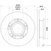 Тормозной диск PAGID 98200 2739 55739 Ford Transit 8 (V363) Автобус 3.7 279 л.с. 2015 – 2024 98200 2739 0 1