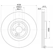 Тормозной диск PAGID 55754 98200 2754 0 1 98200 2754 Mini Cooper