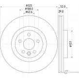 Тормозной диск PAGID 55786 98200 2786 0 1 98200 2786 Land Rover Discovery Sport 1 (L550) Внедорожник 2.0 4x4 241 л.с. 2014 – 2024