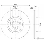 Тормозной диск PAGID Ford KA Plus 1 (CDU, UK, FK) Хэтчбек 1.5 112 л.с. 2015 – наст. время 98200 2821 0 1 98200 2821 55821