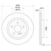 Тормозной диск PAGID 98200 2869 0 1 PRO Mercedes CLA (X117) 1 Универсал 2.0 CLA 220 4 matic (1147) 184 л.с. 2016 – 2024 V0ZJL 55869