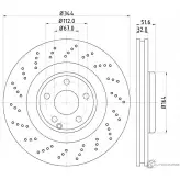 Тормозной диск PAGID 98200 2899 0 1 PRO+ Mercedes CLS (C218) 2 Купе 3.0 CLS 320 (2162) 272 л.с. 2015 – 2024 SOJPN 55899HC