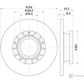Тормозной диск PAGID S0 FUQ 55926 1437030200 Y8M0X