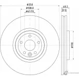 Тормозной диск PAGID 4R EY1 1437030277 56082HC V420G