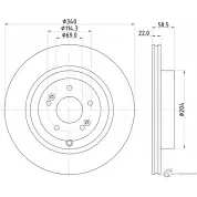 Тормозной диск PAGID D KLMUT 56099HC 1437030284 YBZE7G1
