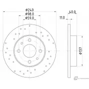 Тормозной диск PAGID I8GIJQ 56160 8V QSN8 1437030188