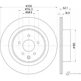 Тормозной диск PAGID 1437030316 0U5SG 56197 X0O FX