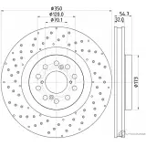 Тормозной диск PAGID 1437030343 GR2HLBG 56201HC 5E N9WP