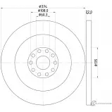 Тормозной диск PAGID 58235 Mitsubishi Lancer 10 (CY) 2007 – 2016 02DF2 98200 0664