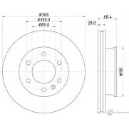 Тормозной диск PAGID 98200 1432 G6X309V 1193389424 59432