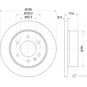 Тормозной диск PAGID Mercedes Sprinter (906) 2 Кабина с шасси 2.1 (5T) 515 CDI 150 л.с. 2011 – 2024 59433 JWNP9BC 98200 1433