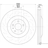 Тормозной диск PAGID 98200 2071 98200 2071 0 1 65005 Audi A5 (8T) 1 2007 – 2017