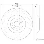 Тормозной диск PAGID 98200 2083 0 1 Audi A6 (C6) 3 Универсал 5.0 Rs6 Quattro 580 л.с. 2008 – 2010 65017 98200 2083