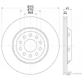 Тормозной диск PAGID 98200 2068 98200 2068 0 1 Audi A4 (B6) 2 Универсал 2.7 Rs4 Quattro 265 л.с. 2002 – 2002 65023