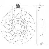 Тормозной диск PAGID 98200 1827 0 1 98200 1827 Bmw 5 (E60) 5 Седан 5.0 M5 507 л.с. 2004 – 2010 65043