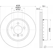 Тормозной диск PAGID Bmw Z4 (E89) 2 Кабриолет 3.0 sDrive 30 i 233 л.с. 2009 – 2024 98200 2697 98200 2697 0 1 65139