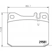 Тормозные колодки, дисковые, комплект PAGID NSUV3G C5006 1193390261 2 9581