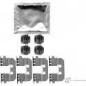 Комплект принадлежностей, дисковая тормозная колодка PAGID 97200 5050 K0324 Honda Accord 8 (CW) Универсал 2.2 i DTEC (CW3) 180 л.с. 2008 – 2025 97200 5050 9 1