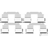 Комплект принадлежностей, дисковая тормозная колодка PAGID 97200 0756 9 1 97200 0756 K0437 Fiat Croma (194) 2 Универсал 1.9 D Multijet 115 л.с. 2005 – 2025
