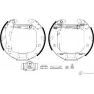 Тормозные колодки, комплект Pro PAGID R0420 84101 0381 Peugeot 405 2 (4B) Седан 1.4 79 л.с. 1992 – 1994 84101 0381 2 4