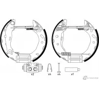 Тормозные колодки, комплект Pro PAGID Ford Fiesta 4 (DX, JA, JB) Хэтчбек 1.1 50 л.с. 1995 – 1996 84101 0488 1 4 84101 0488 R0780