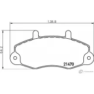 Тормозные колодки, дисковые, комплект PAGID 21 470 1XJI9J9 1193393784 T0389