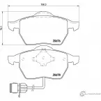 Тормозные колодки, дисковые, комплект PAGID Audi A6 (C4) 1 Седан 1.8 125 л.с. 1995 – 1997 T1035 2067 6 20678