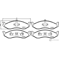 Тормозные колодки, дисковые, комплект PAGID T1132 2182 2 21823 Jeep Grand Cherokee (ZJ, ZG) 1 Внедорожник 5.9 249 л.с. 1997 – 1998