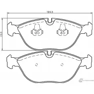 Тормозные колодки, дисковые, комплект PAGID 21 484 21485 Bmw Z8 T1135