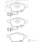 Тормозные колодки, дисковые, комплект PAGID T1162 20 676 Audi A8 (D2) 1 Седан 4.2 Quattro 286 л.с. 1995 – 1998 21639