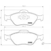 Тормозные колодки, дисковые, комплект PAGID 23604 T1193 2 3202 Ford Fiesta 5 (CBK, JH, JD) Седан 1.6 99 л.с. 2002 – 2013
