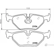 Тормозные колодки, дисковые, комплект PAGID T1207 21935 Saab 9-5 (YS3E) 1 Универсал 2.0 t BioPower 150 л.с. 2006 – 2009 2193 4