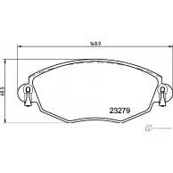 Тормозные колодки, дисковые, комплект PAGID 232 79 7789D910 Jaguar X-Type (X400) 1 Универсал 2.5 AWD 194 л.с. 2004 – 2005 T1210