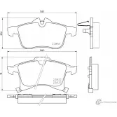 Тормозные колодки, дисковые, комплект PAGID Chevrolet Viva T1225 23 832 23833