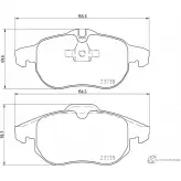 Тормозные колодки, дисковые, комплект PAGID 23739 T1234 Cadillac BLS 1 (GM E) Седан 2.0 T Flexpower 200 л.с. 2007 – 2025 2373 8