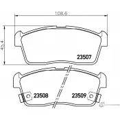 Тормозные колодки, дисковые, комплект PAGID 23508 T1269 23 507 1193394554