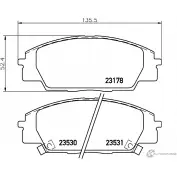 Тормозные колодки, дисковые, комплект PAGID 23530 231 78 T1280 Acura RSX 1 (DC) 2001 – 2006