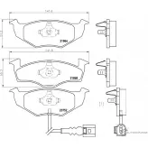 Тормозные колодки, дисковые, комплект PAGID 218 66 Volkswagen Polo (9A4, 9A2, 9N2) 4 Седан 2.0 Total Flex 120 л.с. 2008 – 2014 21868 T1287