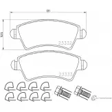 Тормозные колодки, дисковые, комплект PAGID 23333 T1295 Citroen Xsara 1 (N0) Купе 1.8 LPG 112 л.с. 1998 – 2000 233 32