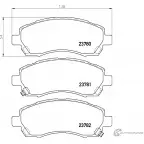 Тормозные колодки, дисковые, комплект PAGID 237 80 23781 T1320 Subaru Impreza (GFC) 1 Купе 2.0 i 116 л.с. 1995 – 2000