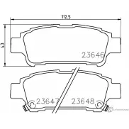 Тормозные колодки, дисковые, комплект PAGID 2 3646 Toyota Isis (AM10) 1 Минивэн 2.0 VVTi 4WD (ANM15G) 155 л.с. 2004 – 2014 23647 T1343