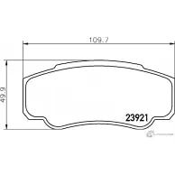 Тормозные колодки, дисковые, комплект PAGID KM9ABNO Fiat Ducato (244) 2 Фургон 2.8 TD 122 л.с. 2002 – 2006 T1356 2392 1