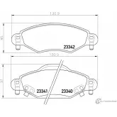 Тормозные колодки, дисковые, комплект PAGID 23341 T1393 1193394887 2334 0