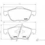 Тормозные колодки, дисковые, комплект PAGID T1418 Toyota Avensis (T220) 1 Универсал 2.0 D (CDT220) 115 л.с. 2002 – 2003 23 996 23998