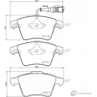 Тормозные колодки, дисковые, комплект PAGID Volkswagen Transporter (T5) 5 Грузовик 3.2 4motion 231 л.с. 2003 – 2009 237 46 T1457 23747